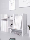 White desk organizer| Stackable DIY makeup organizer|Desk organizer set |Stationary Organizer| Minimalism desk decor | Wooden station